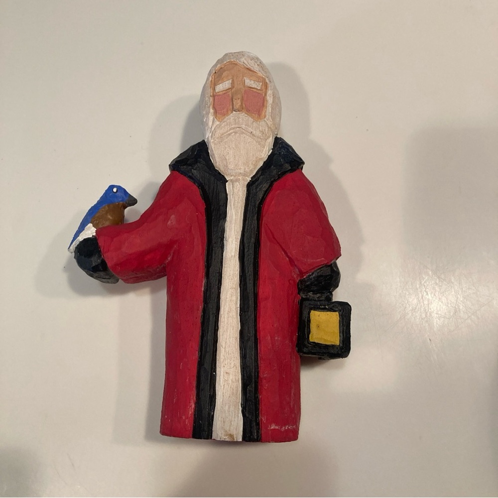 Lancy Smith Santa Clause Desmond folk art 1994 vintage home figure nutcracker